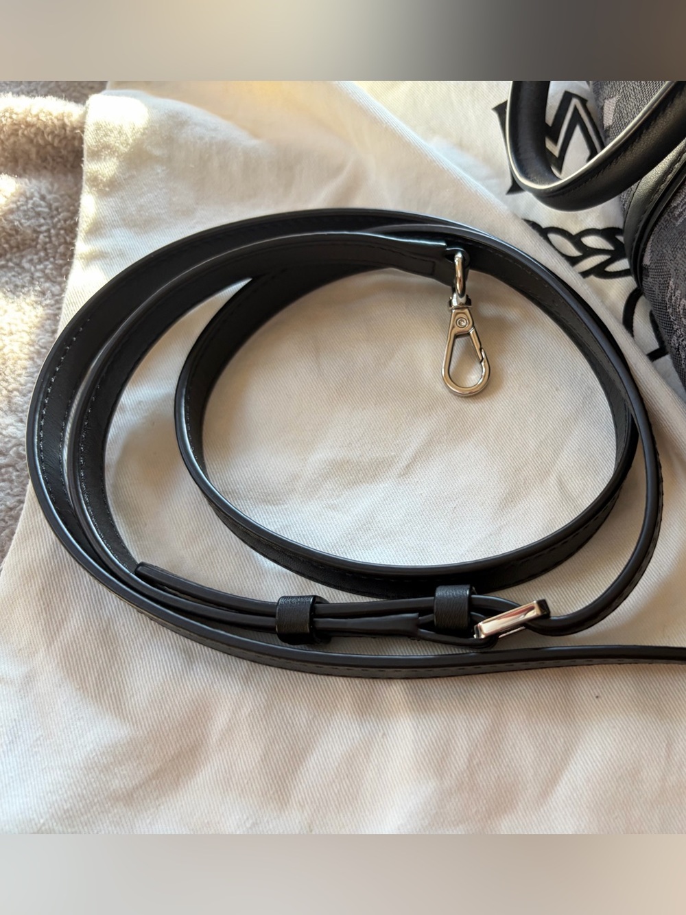 MCM Black Denim Aren bag - Picture 6 of 9